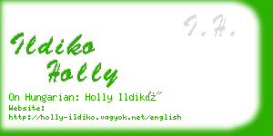 ildiko holly business card